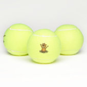 Funny Groundhog in Hole Cartoon Tennisballen (Multi)
