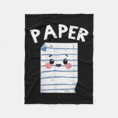 Funny Group Halloween Outfit - Rock Paper Scissors Fleece Deken (Voorkant)