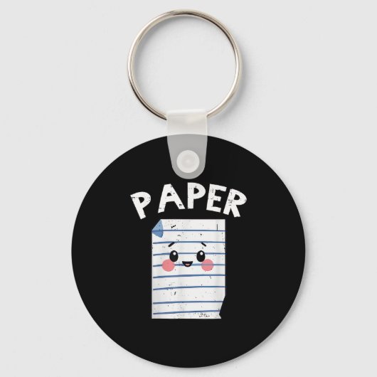 Funny Group Halloween Outfit - Rock Paper Scissors Sleutelhanger (Voorkant)