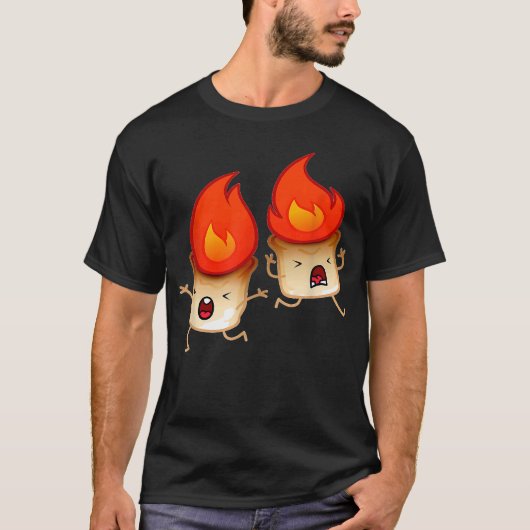 Funny Group Hug Smores Marshmallow Campfire Campin T-shirt (Voorkant)