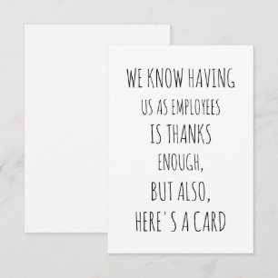 Funny Group Work Card - Kaart voor baas - Boss Day