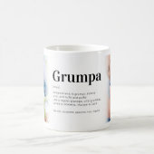 Funny Grumpa Definition Grandpa Photo Coffee Mok (Center)