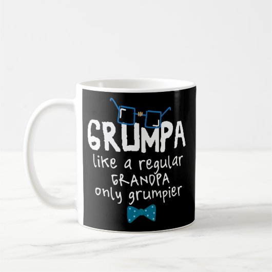 Funny Grumpa Grandpa Coffee Mok Fathers Day Gift (Links)