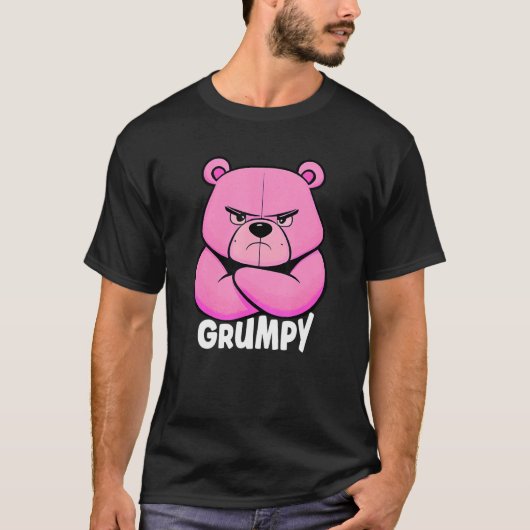 Funny Grumpy Bear - Grouch Or Grouch T-shirt (Voorkant)