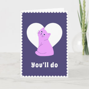 Funny Grumpy Cat Anti-Valentijnsdag Sarcastic Kaart