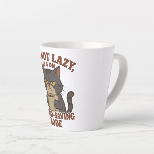 Funny Grumpy Cat Latte Mug Mok (Rechterhoek)