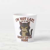 Funny Grumpy Cat Latte Mug Mok (Voorkant)