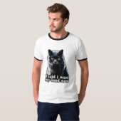 Funny grumpy cat meme for cat owners and lovers t-shirt (Voorkant volledig)