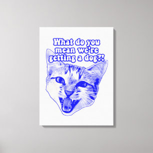 Funny grumpy cat meme for kat and cat lovers canvas afdruk