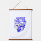 Funny grumpy cat meme for kat and cat lovers hangend wandkleed (Voorkant)