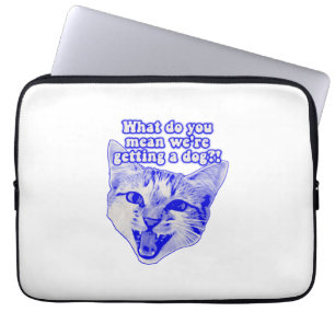 Funny grumpy cat meme for kat and cat lovers laptop sleeve