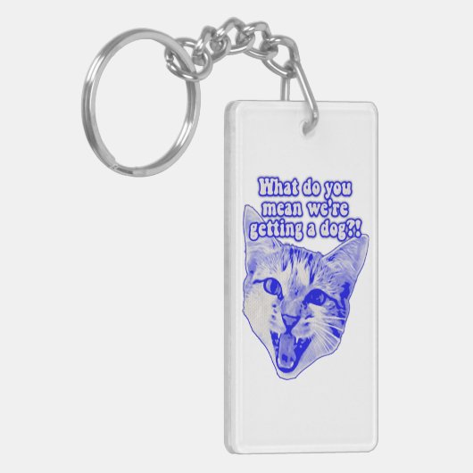 Funny grumpy cat meme for kat and cat lovers sleutelhanger (Voorkant Links)