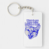 Funny grumpy cat meme for kat and cat lovers sleutelhanger (Voorkant)