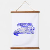 Funny grumpy cat meme for kitten and cat lovers hangend wandkleed (Voorkant)