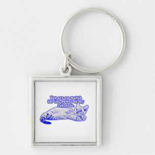 Funny grumpy cat meme for kitten and cat lovers sleutelhanger