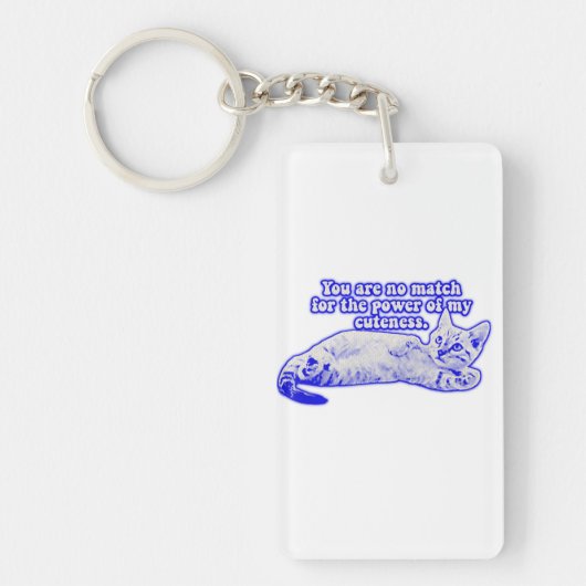 Funny grumpy cat meme for kitten and cat lovers sleutelhanger (Voorkant)