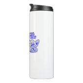 Funny grumpy cat meme for kitten and cat lovers thermosbeker (Geroteerd rechts)