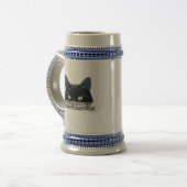 Funny grumpy cat meme for kitten eigenaars en katt bierpul (Voorkant links)