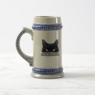 Funny grumpy cat meme for kitten eigenaars en katt bierpul