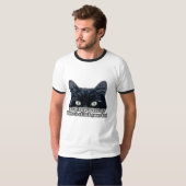 Funny grumpy cat meme for kitten eigenaars en katt t-shirt (Voorkant volledig)