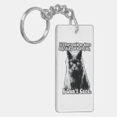 Funny grumpy cat meme for kitten people & eigenaar sleutelhanger (Voorkant Links)