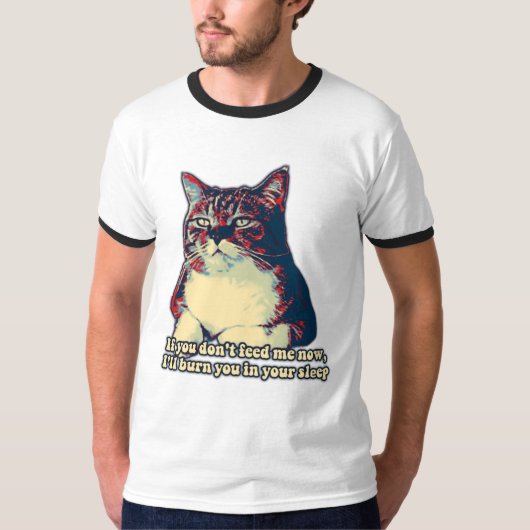 Funny grumpy cat meme voor eigenaars van katten en t-shirt (Voorkant)