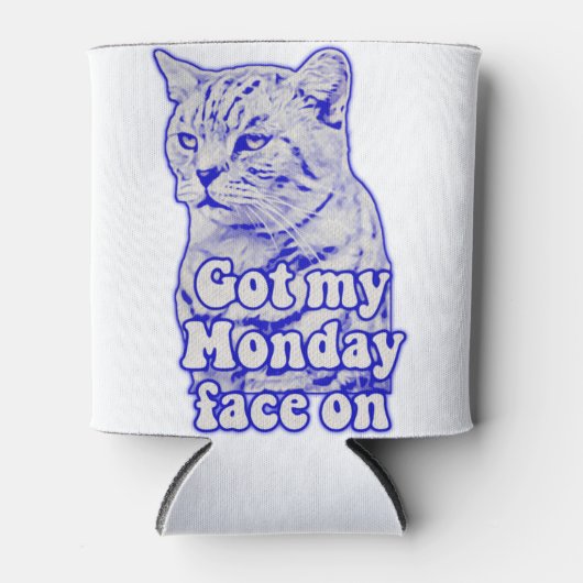 Funny grumpy cat meme voor katten en eigenaars blikjeskoeler (Voorkant)