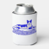 Funny grumpy cat meme voor katteneigenaars en -lie blikjeskoeler (Blikje Voorkant)