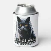 Funny grumpy cat meme voor katteneigenaars en -lie blikjeskoeler (Blikje Voorkant)