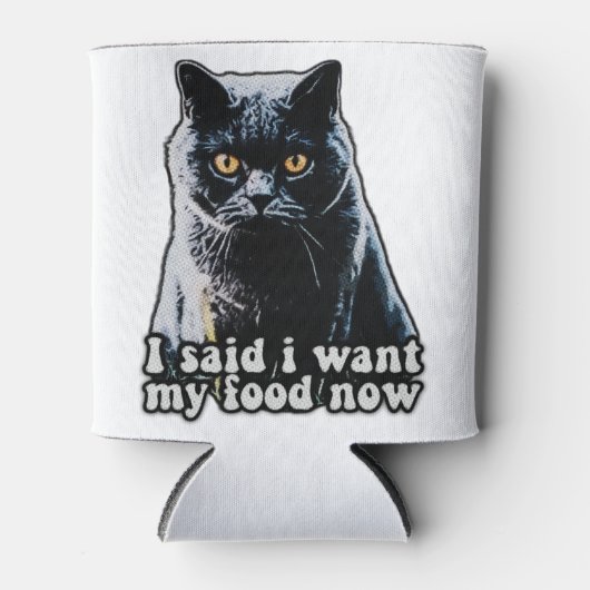 Funny grumpy cat meme voor katteneigenaars en -lie blikjeskoeler (Voorkant)