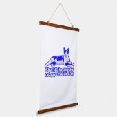 Funny grumpy cat meme voor katteneigenaars en -lie hangend wandkleed (Gebogen)