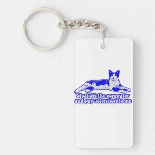 Funny grumpy cat meme voor katteneigenaars en -lie sleutelhanger (Voorkant)
