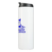 Funny grumpy cat meme voor katteneigenaars en -lie thermosbeker (Geroteerd rechts)