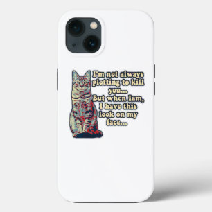 Funny grumpy cat meme voor kattenliefhebbers en ei Case-Mate iPhone case