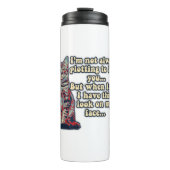 Funny grumpy cat meme voor kattenliefhebbers en ei thermosbeker (Voorkant)