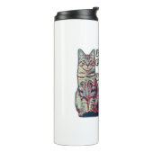 Funny grumpy cat meme voor kattenliefhebbers en ei thermosbeker (Gedraaid links)