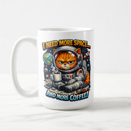  Funny Grumpy Cat, Need More Space And More Coffee Koffiemok