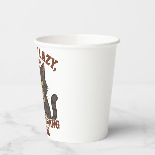 Funny Grumpy Cat Paper Cup Wrap Papieren Bekers (Links)