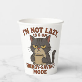 Funny Grumpy Cat Paper Cup Wrap Papieren Bekers