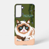 Funny Grumpy Cat Samsung Galaxy Case Samsung Galaxy Hoesje (Achterkant)