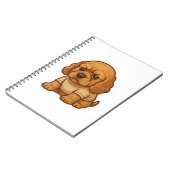Funny Grumpy Dog Persoonlijk Cadeau Custom T-shirt Notitieboek (Linkerzijde)