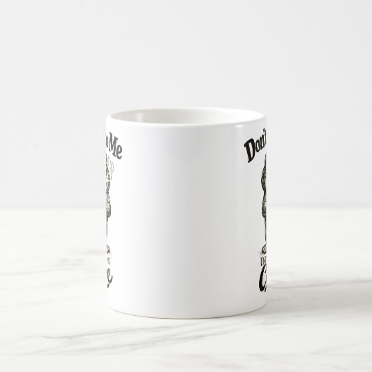 Funny Grumpy Frog Drinking Coffee Koffiemok (Center)