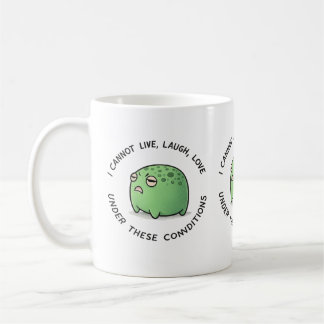 Funny Grumpy Frog Mug – I Cannot Live Laugh Love U Koffiemok