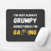 Funny Grumpy Gamer Quote Design Muismat (Met muis)