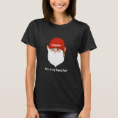 Funny Grumpy Gnome Face T-shirt (Voorkant)