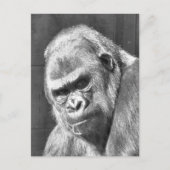 FUNNY GRUMPY GORILLA BRIEFKAART (Voorkant)
