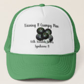 Funny Grumpy Irritable Lawn Bowls Man Trucker Pet (Voorkant)