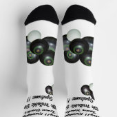 Funny Grumpy Male Lawn Bowler, Crew Sokken (Top)