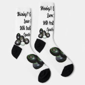 Funny Grumpy Male Lawn Bowler, Crew Sokken (Rechts)