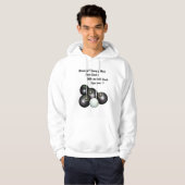 Funny Grumpy Male Lawn Bowler, Hoodie (Voorkant volledig)